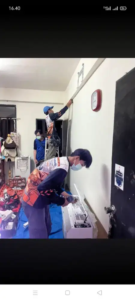 Servis AC kulkas mesin cuci kompa air dll bergaransi