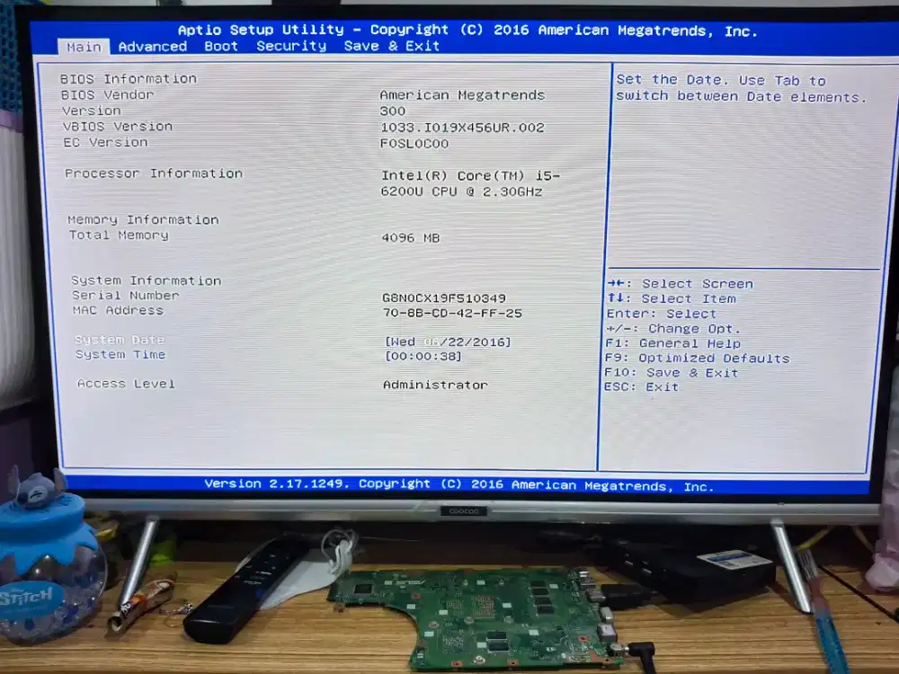 Motherboard asus a456u
