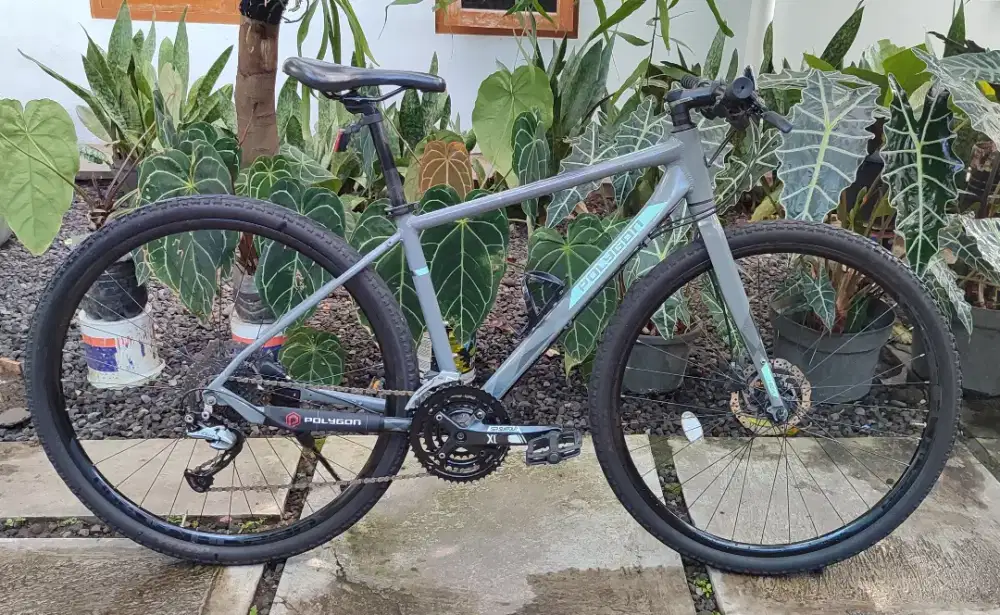 Sepeda Hybrid Polygon Path 3 size 43 ban 700c bekas