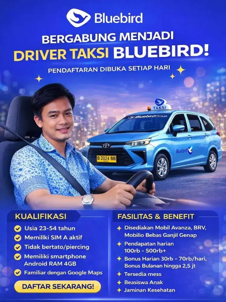 Loker Driver Taksi Jakarta