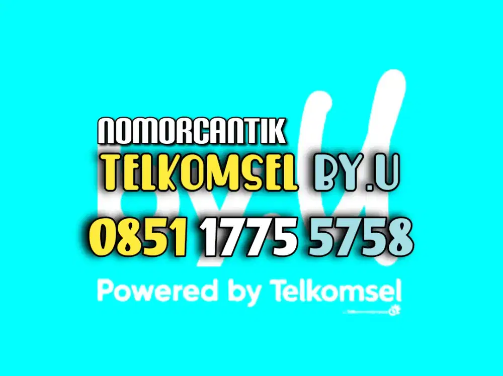 (bisa COD) Nomor CANTIK kartu TELKOMSEL by.U byU HOKI MAJU MAPAN 5758