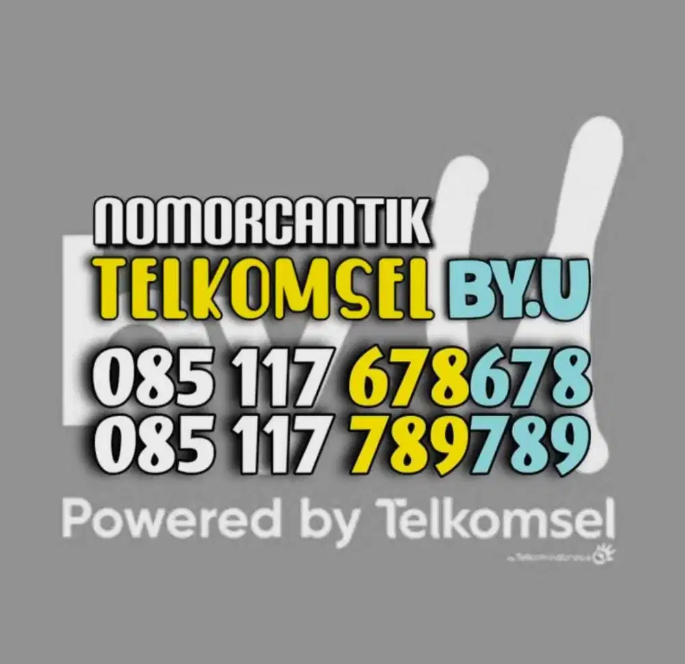 (bisa COD) Nomor CANTIK kartu TELKOMSEL by.U byU HOKI ABC 678 678 #02