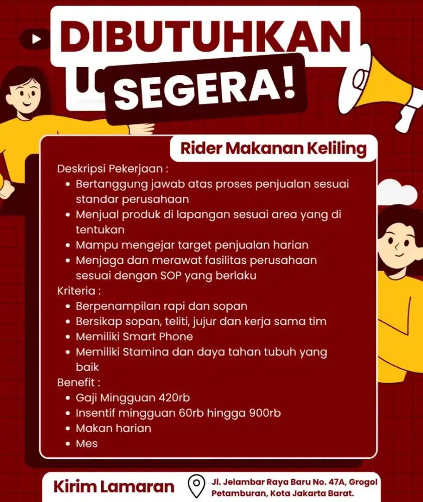 RIDER MAKANAN GEROBAK