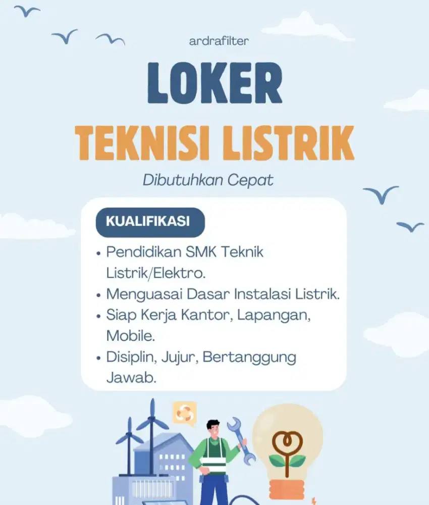 Loker Tehnisi Listrik
