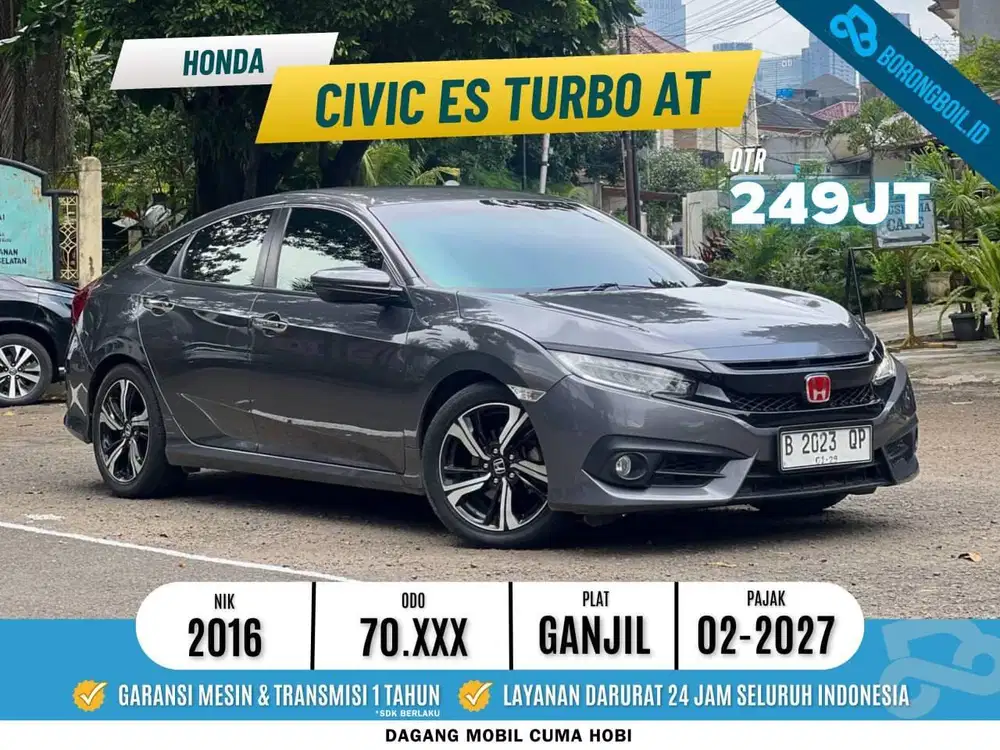TERMURAH!!CIVIC ES TURBO AT 2016 SIAP PAKAI