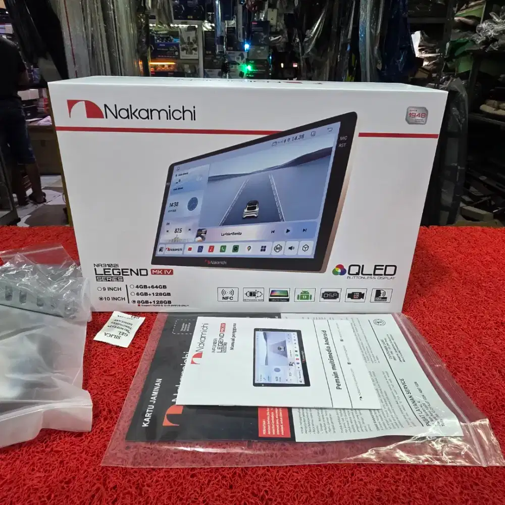 Head Unit Android Nakamichi NA3102i LEGEND SERIES MKIV 8GB+128GB 10 in