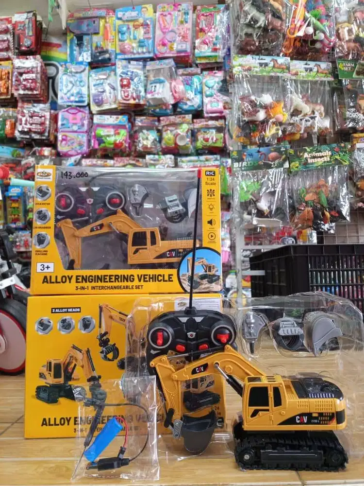 mainan anakk rc excavatorr