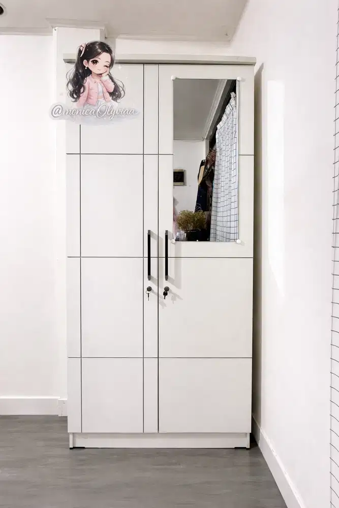 LEMARI 2 PINTU, LEMARI KOS