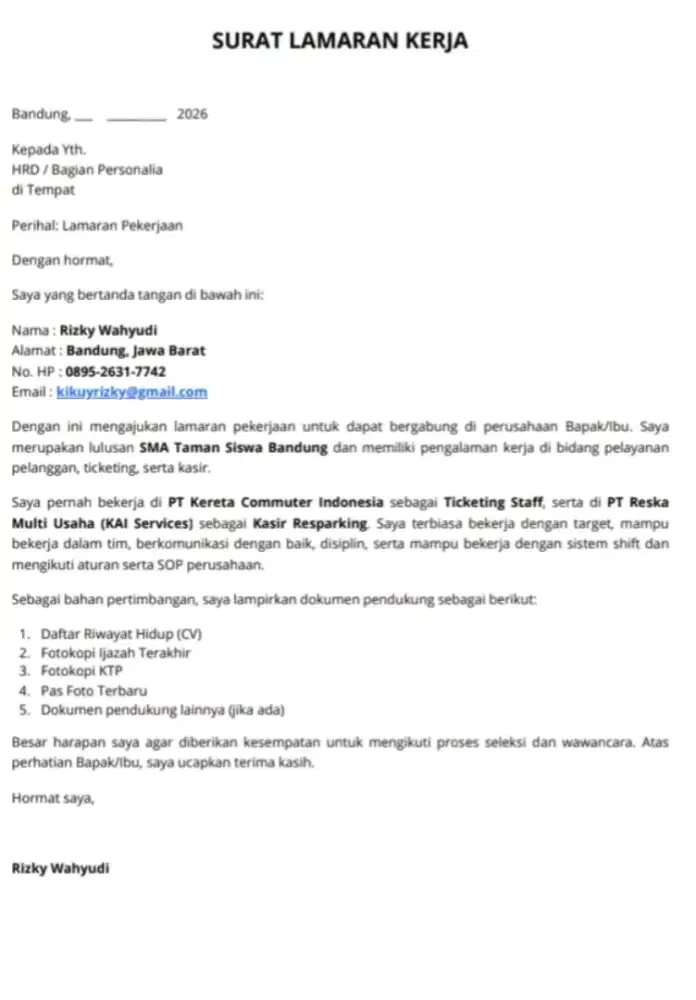 Cari pekerjaan bandung