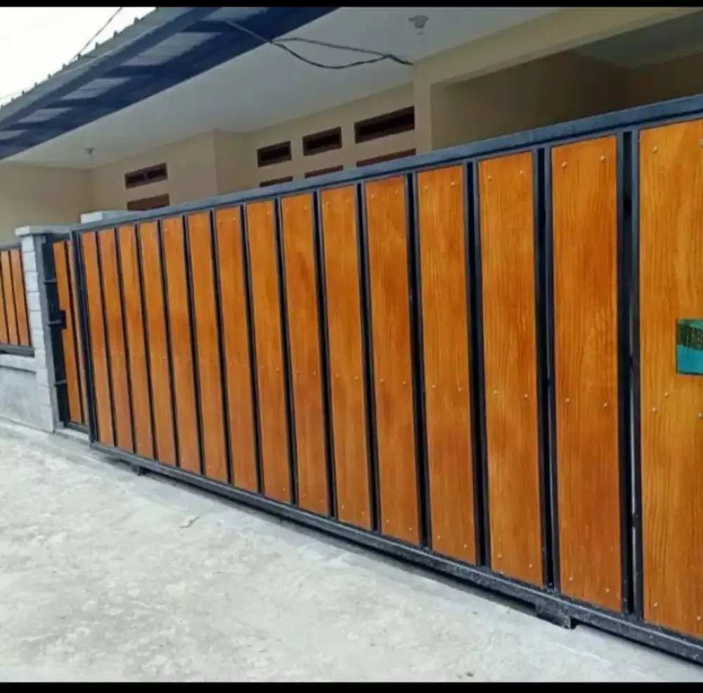 Pagar besi grc full minimalis