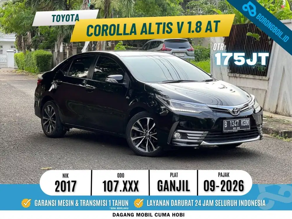 Toyota Corolla Altis V 1.8 at 2017 Hitam