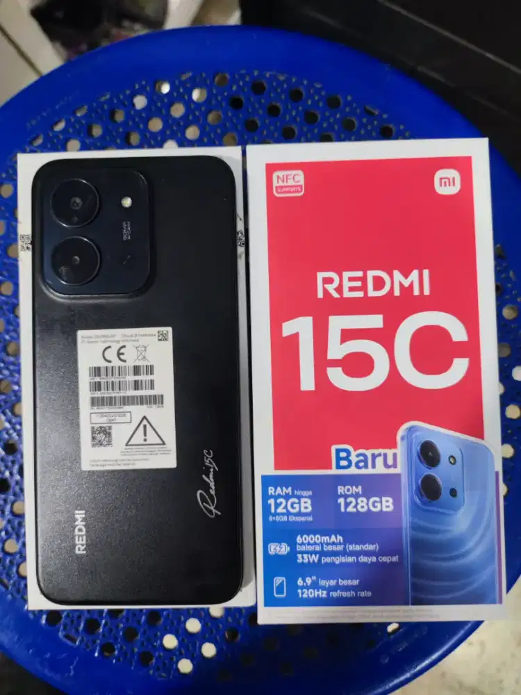 Xiaomi redmi 15c ram 6+6/128gb lengkap garansi resmi