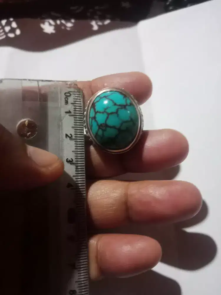 Cincin pirus motif kuro perak