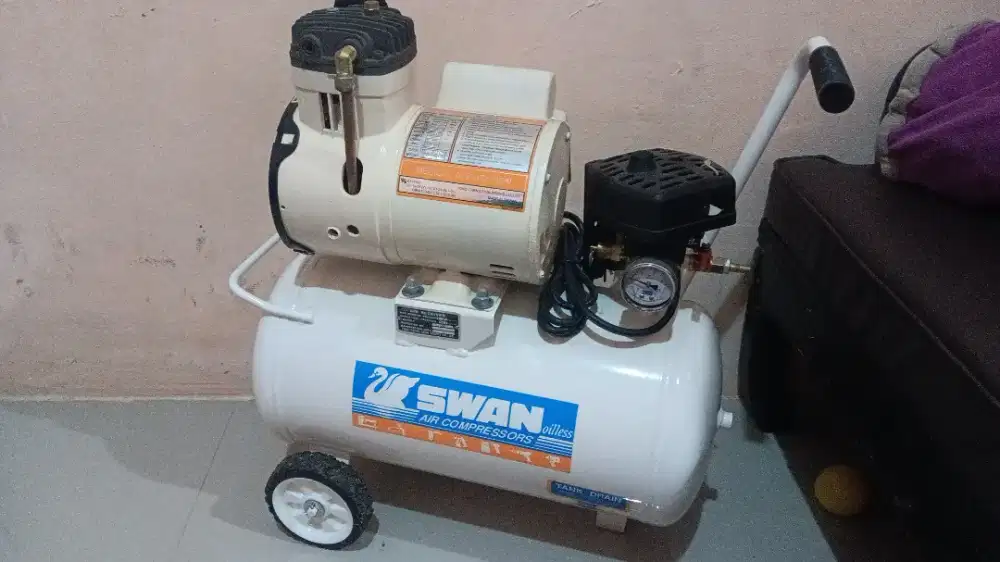 SWAN Kompresor 1 HP 22 Liter Silent DR 175 22 L Oil Less Tanpa Oli
