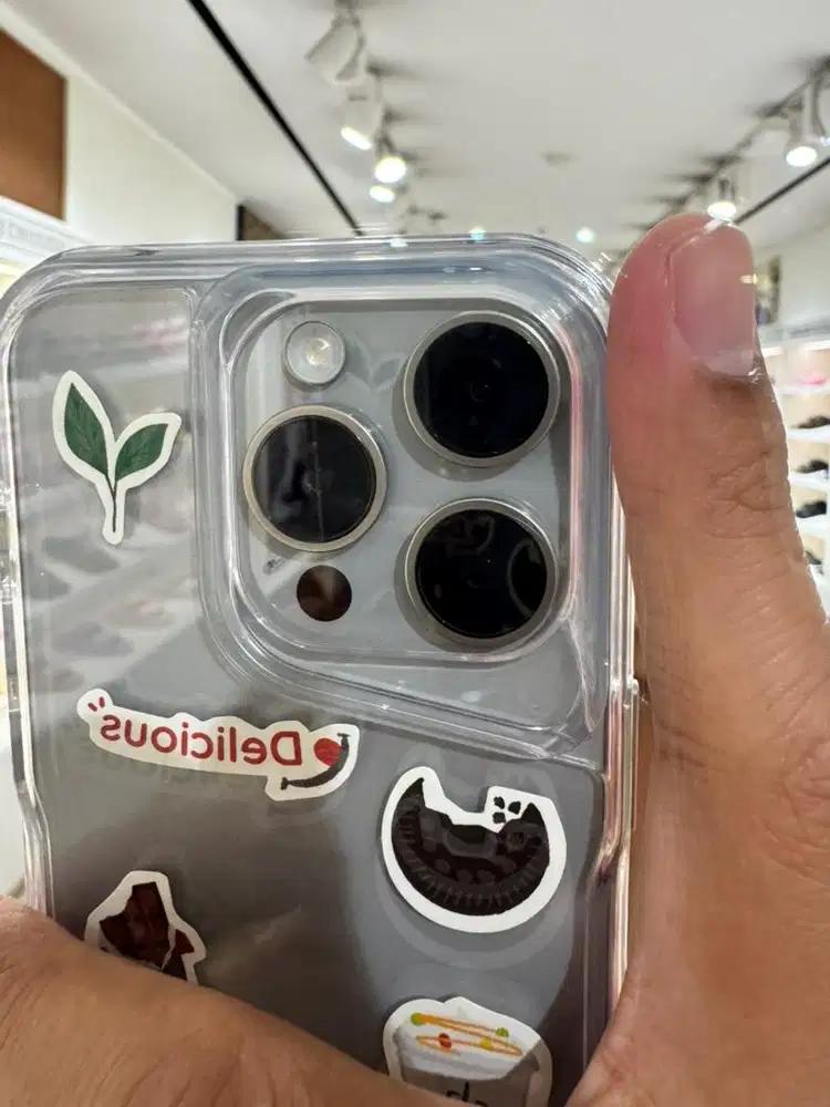 iPhone 15 Pro 128GB Natural Titanium Fullset iBox Resmi PA/A