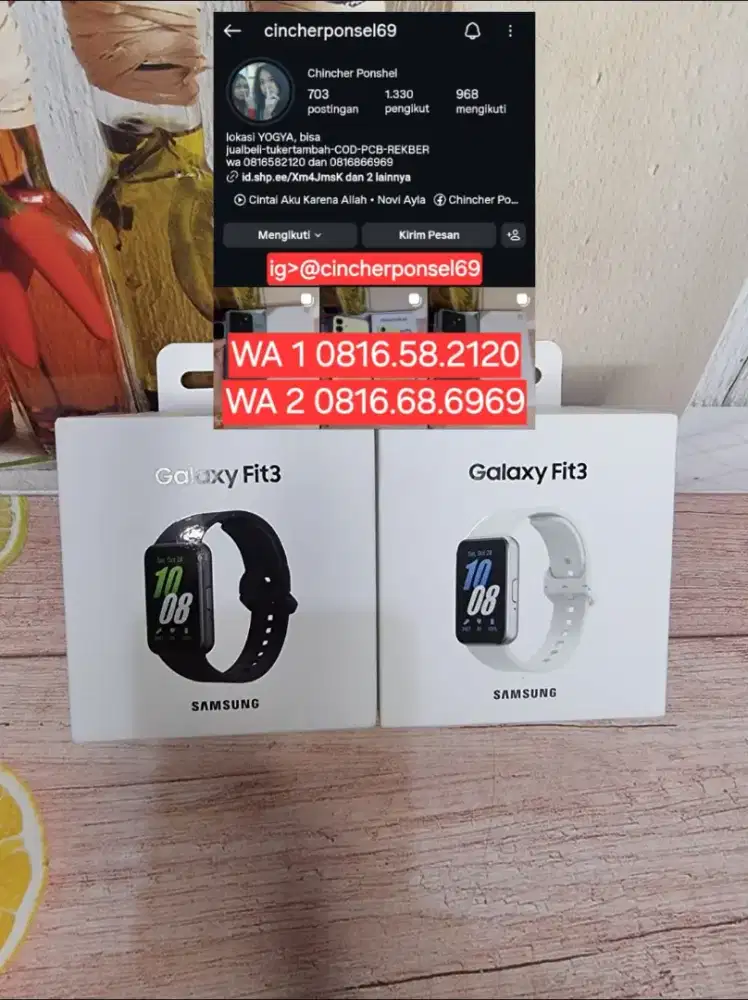 Jual jam BARU SAMSUNG GALAXY FIT3 new segel resmi