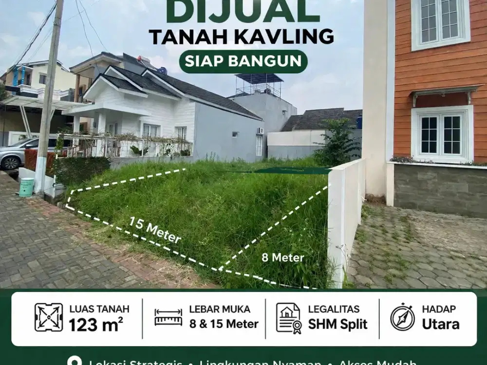 Kavling Siap Bangun SHM Split – Lingkungan Nyaman & Premium