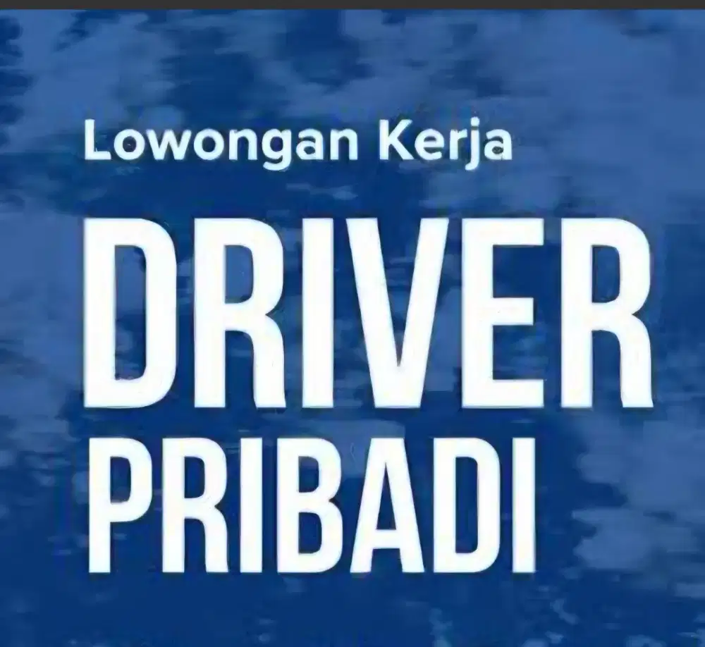 Supir Pribadi Pengalaman