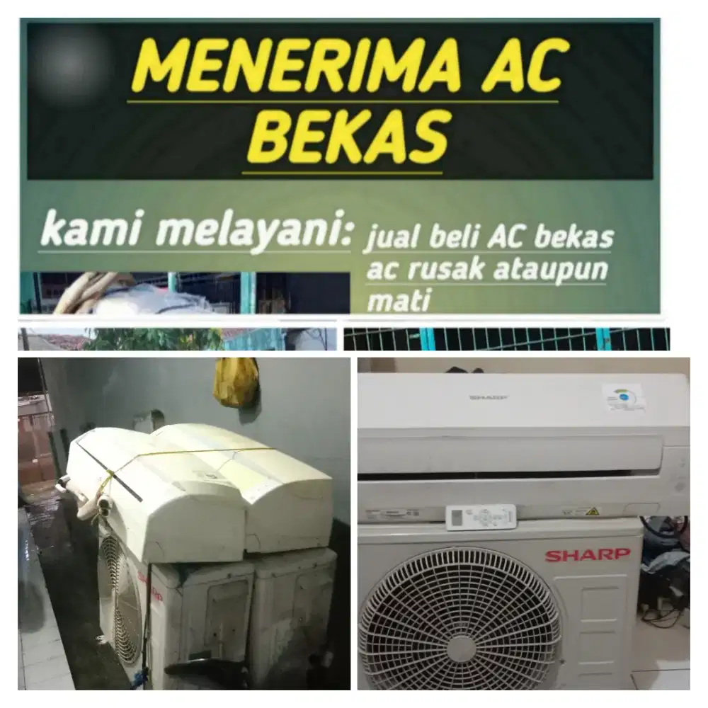 Terima ac bekas rusak