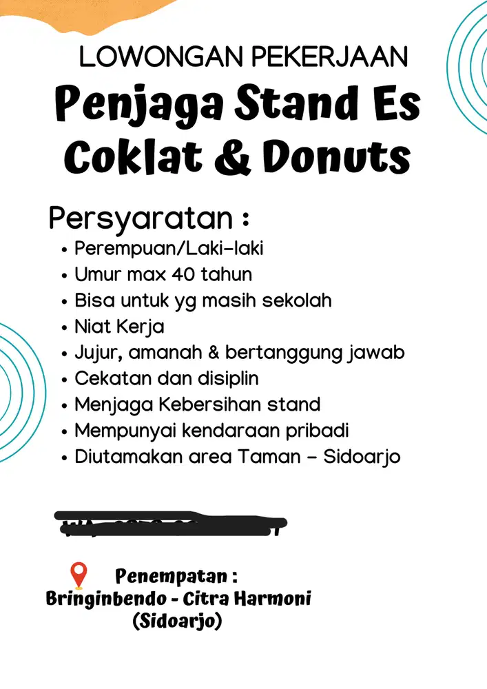 Lowongan penjaga stand