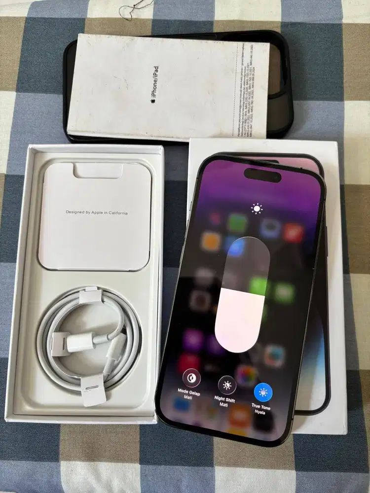 Iphone 14 Pro 128Gb Ibox Resmi Purple ungu Fullset ios 26.4