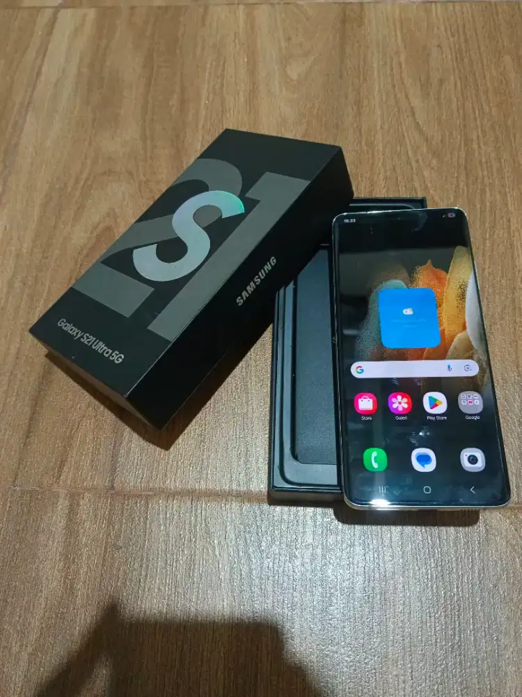 Samsung s21 ultra 5G 16/512 ex resmi silver mulus fullset