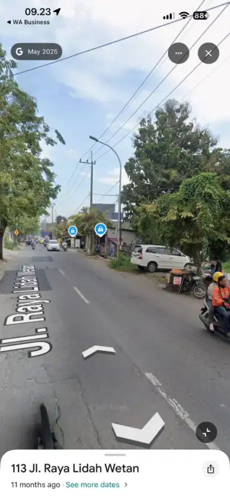 Dijual tanah kosong raya lidah