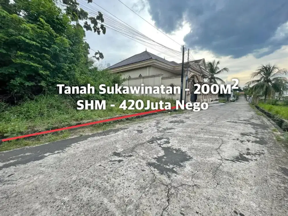 Tanah strategis area sukabangun jl bambu