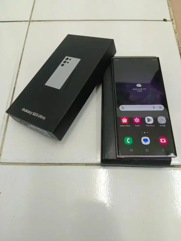Samsung s23 ultra 5G 12/256 ex resmi lavender mulus fullset ori