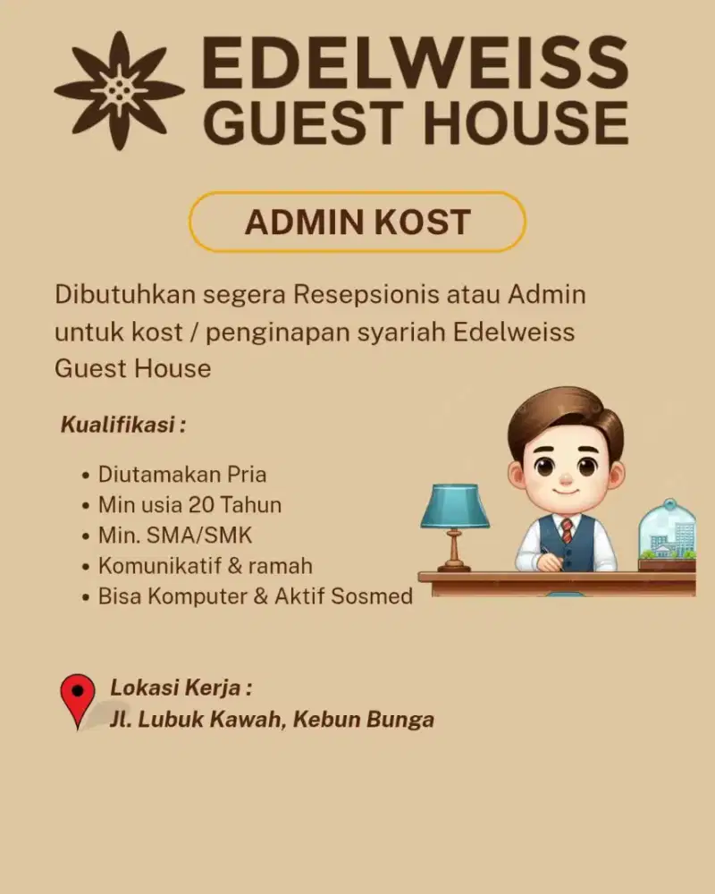 Admin guest house