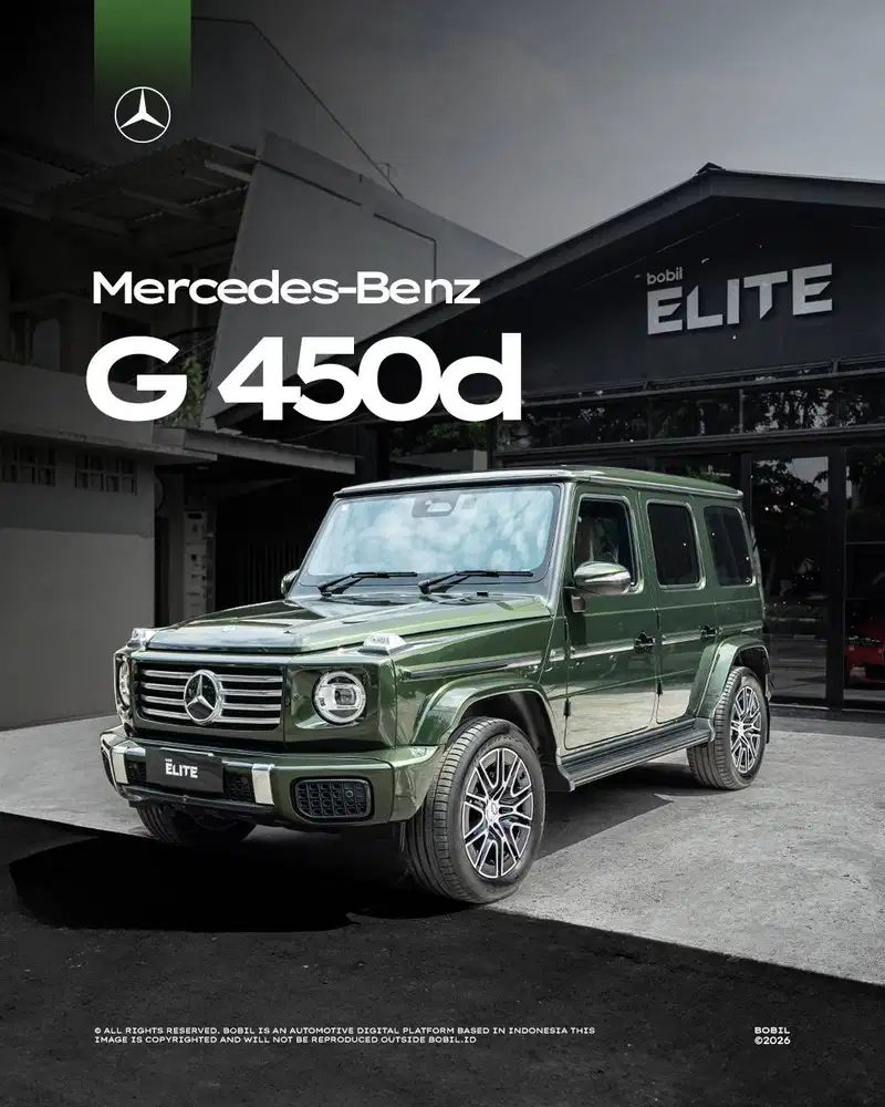 NIK 2026 Mercedes-Benz G450d AMG Olive Green Metallic