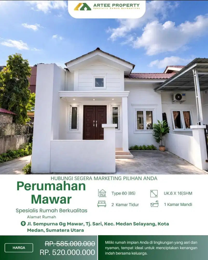 READY SIAP HUNI SETI BUDI DEKAT USU