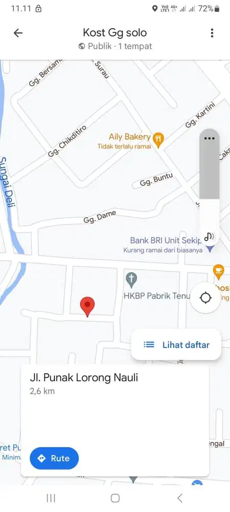 Kost Pabrik Tenun/Panci/Gatsu Medan Petisah AC/Non AC Free Wifi