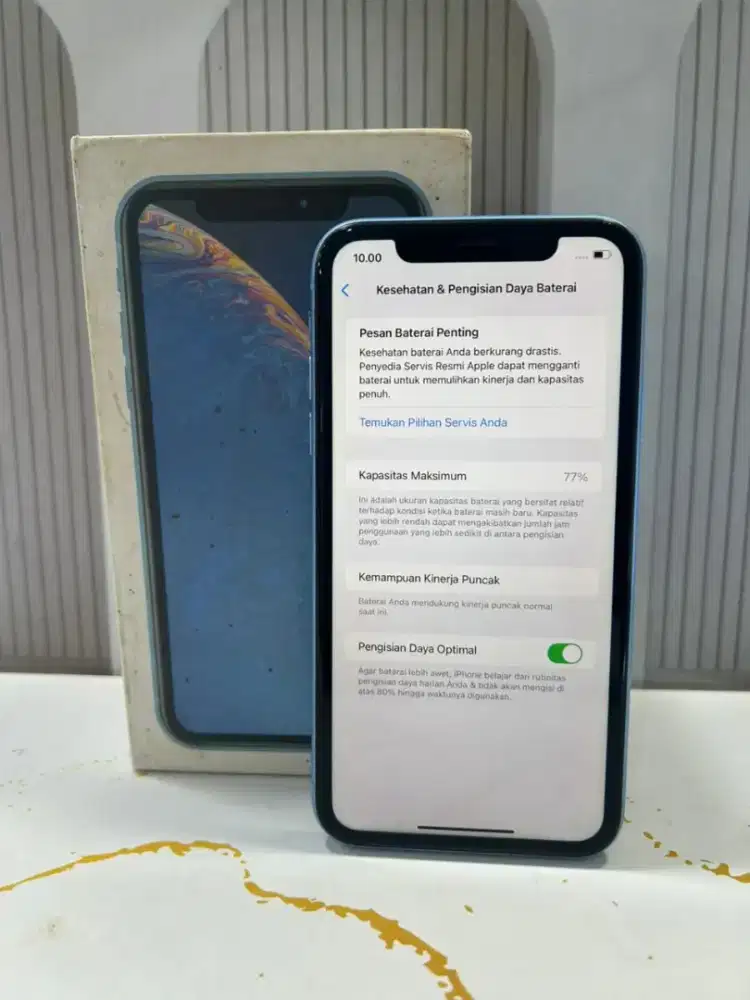 iPhone XR 128 inter Bh 77%orian Fullset mulus truetone on