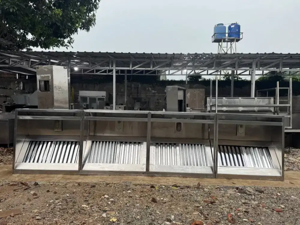 Cooker Hood Include filter (stainless)
Uk 480x115x40/50 ( 3 potong )