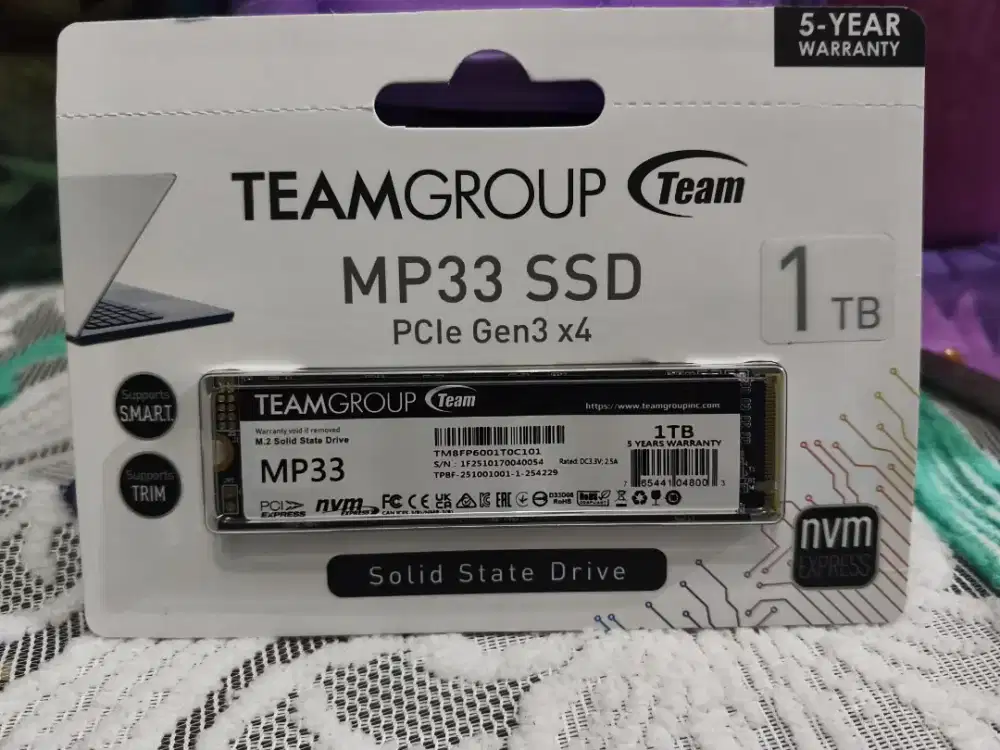 SSD nvme 1Tb team group MP33