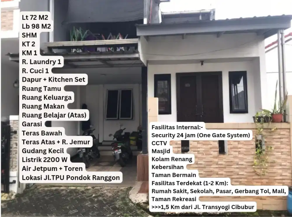 Dijual Rumah Cluster