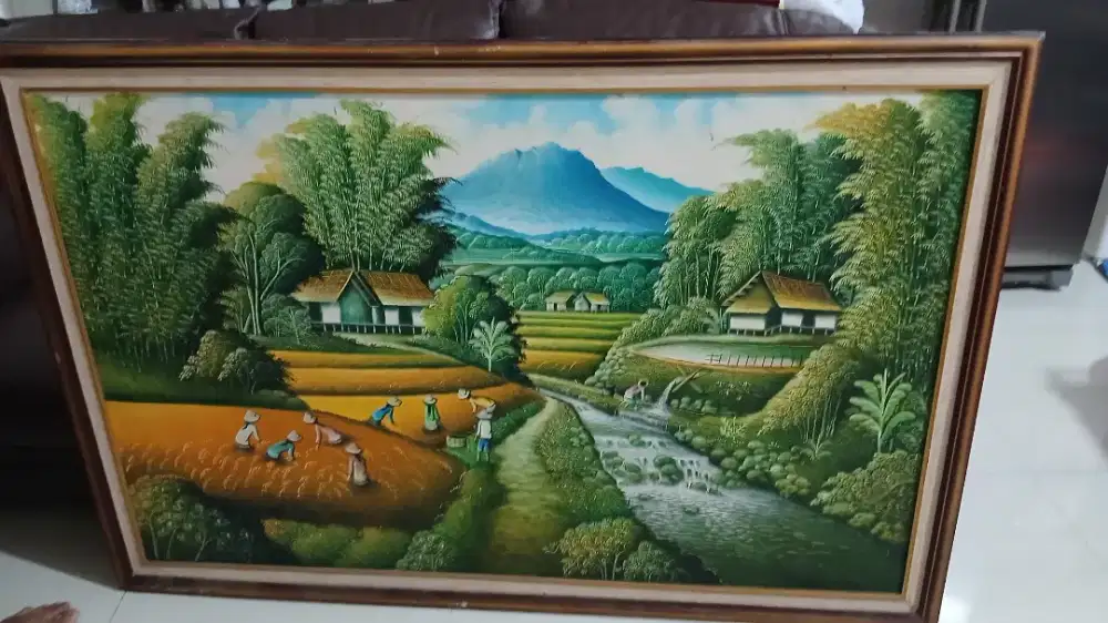 Dijual lukisan suasana pegunungan