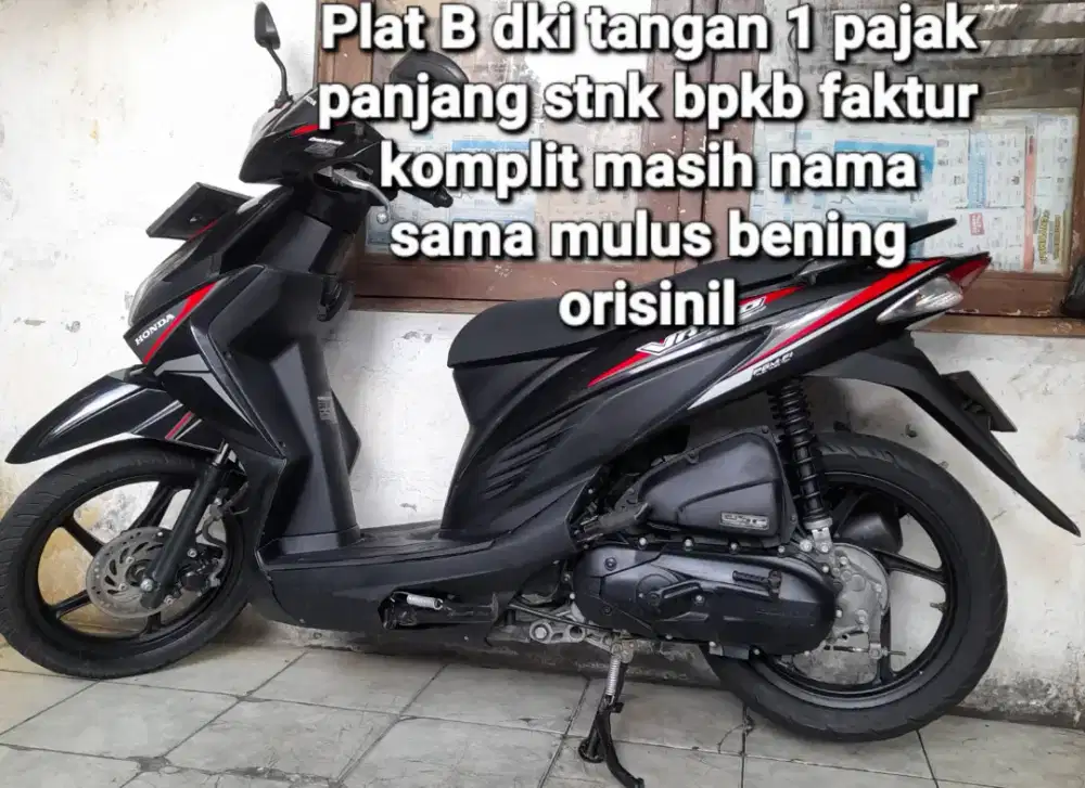 Honda vario 110 LED 2017 stater halus cbs cw asli hitam B dki tangan 1