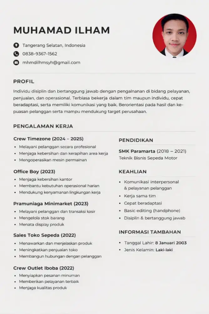 MENCARI PEKERJAAN, RETAILL / FNB DAN YG LAIN