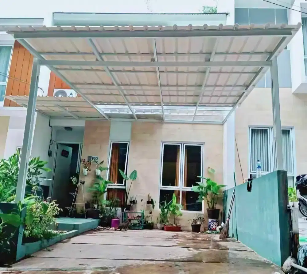 Kanopi baja ringan dan garasi