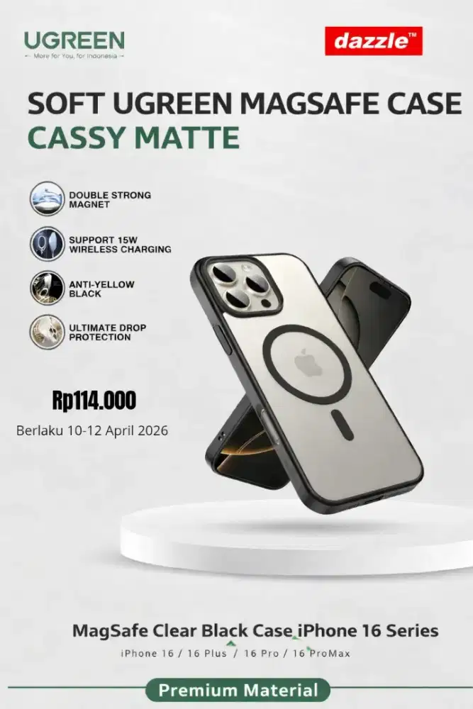 Soft Ugreen Magsafe Case Cassy Matte