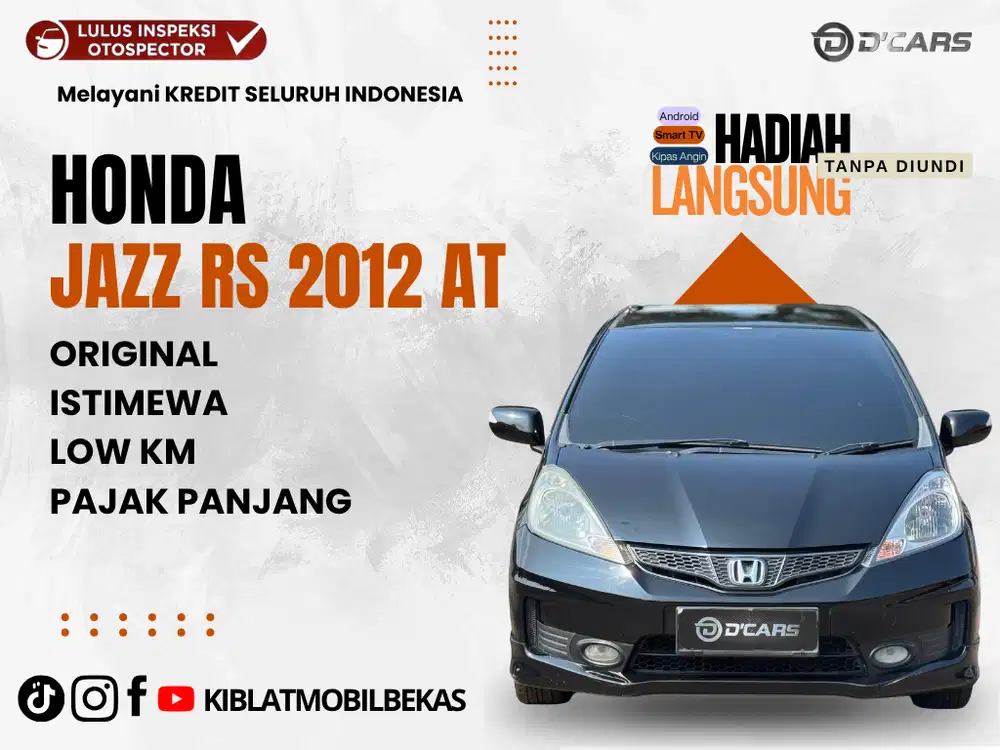 HONDA JAZZ RS AUTOMATIC 2012 LOW KM ISTIMEWA ORIGINAL