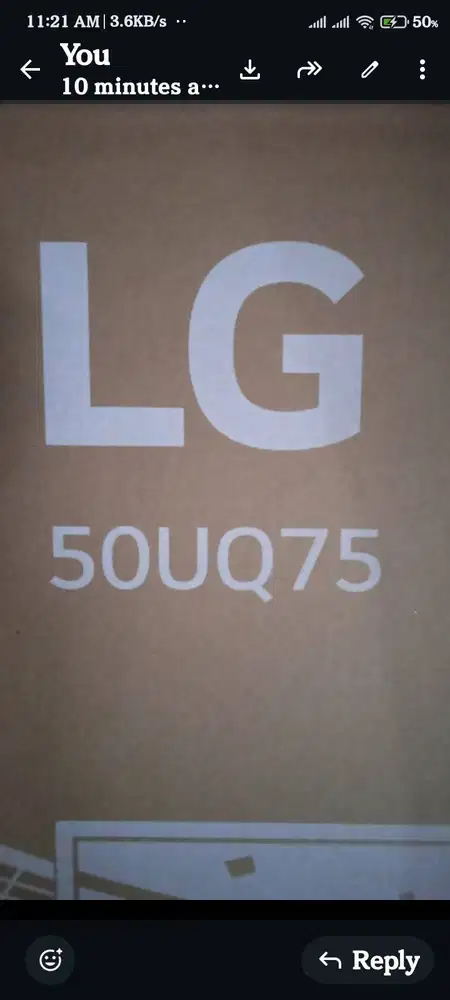 Smart TV LG UHD 4K  size 50