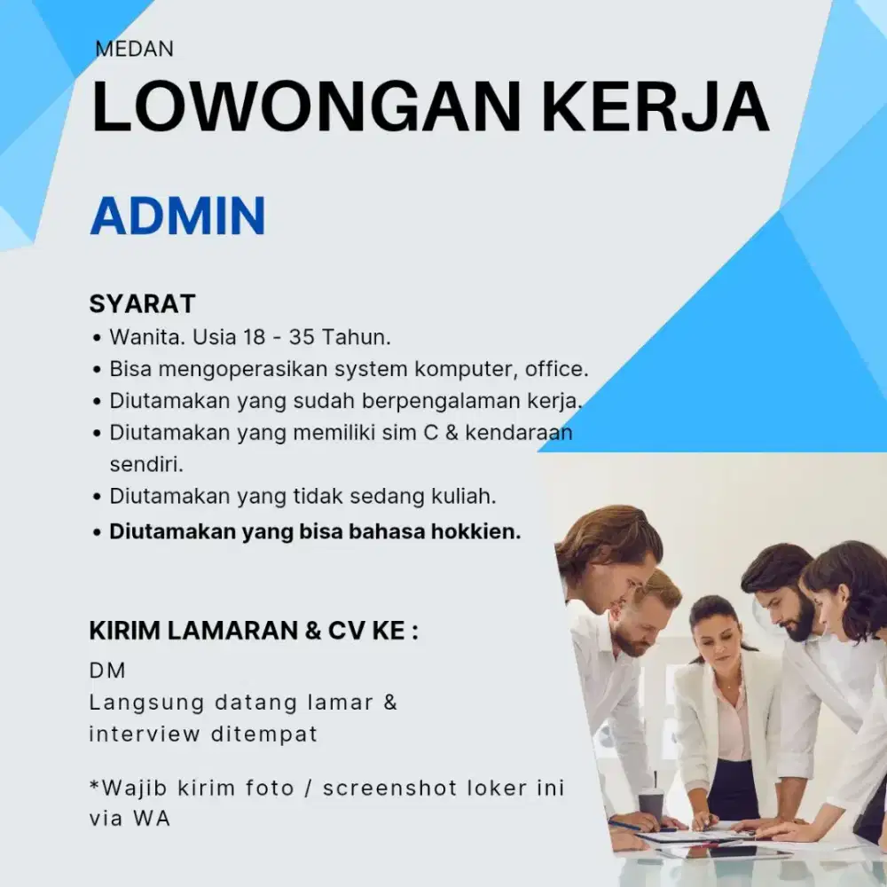Lowongan Kerja Admin