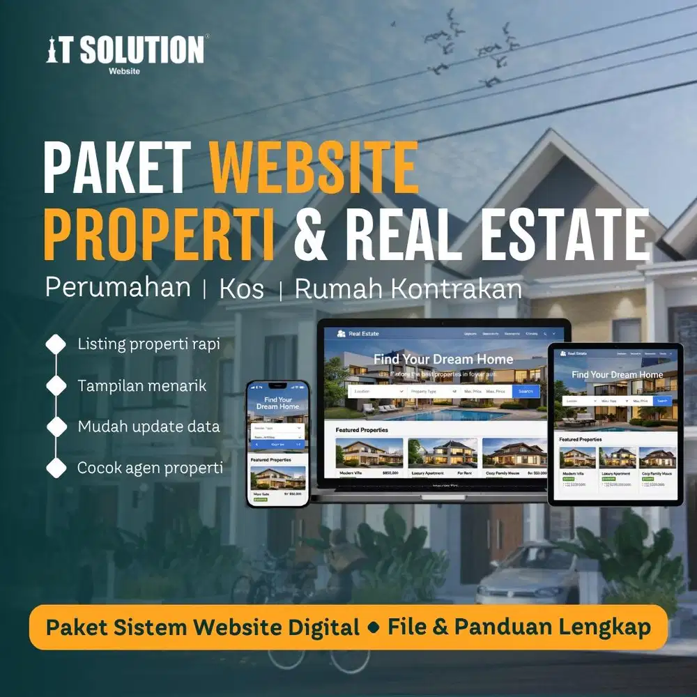 Pembuatan Website Agen Real Estate dan Property Profesional dan Modern