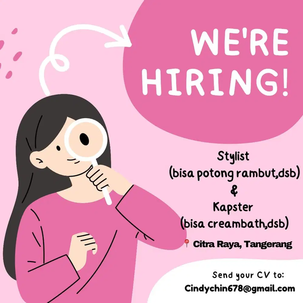 LOKER CITRA RAYA SEBAGAI STYLIST DAN KAPSTER SALON