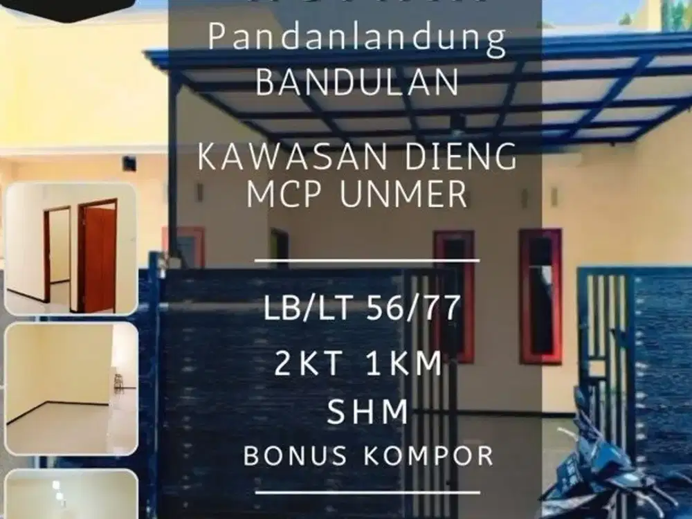 Rumah dijual di bandulan pandanlandung 2KT 430jt unmer UB2 Mall dieng