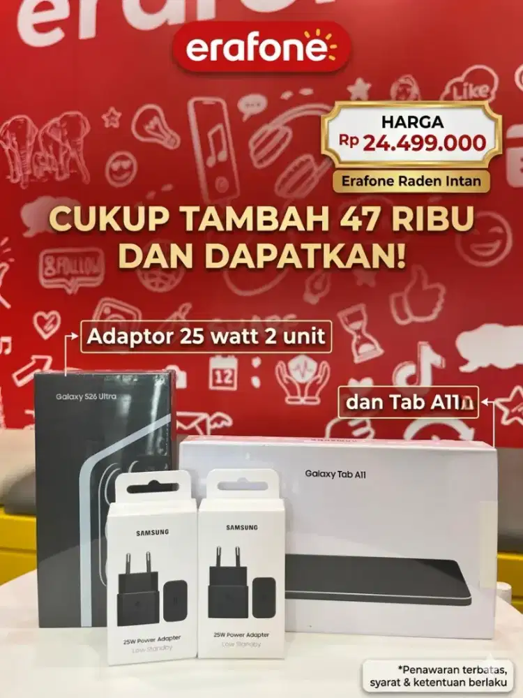 Samsung S26 Ultra Series Paket Hemat Free Tab A11