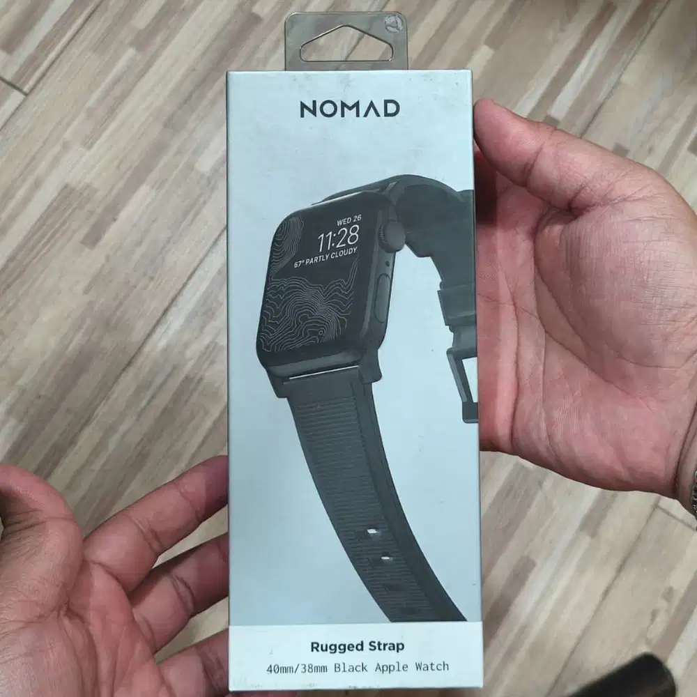 NOMAD Rugged Strap Black cocok untuk Apple Watch size KECIL Stainless